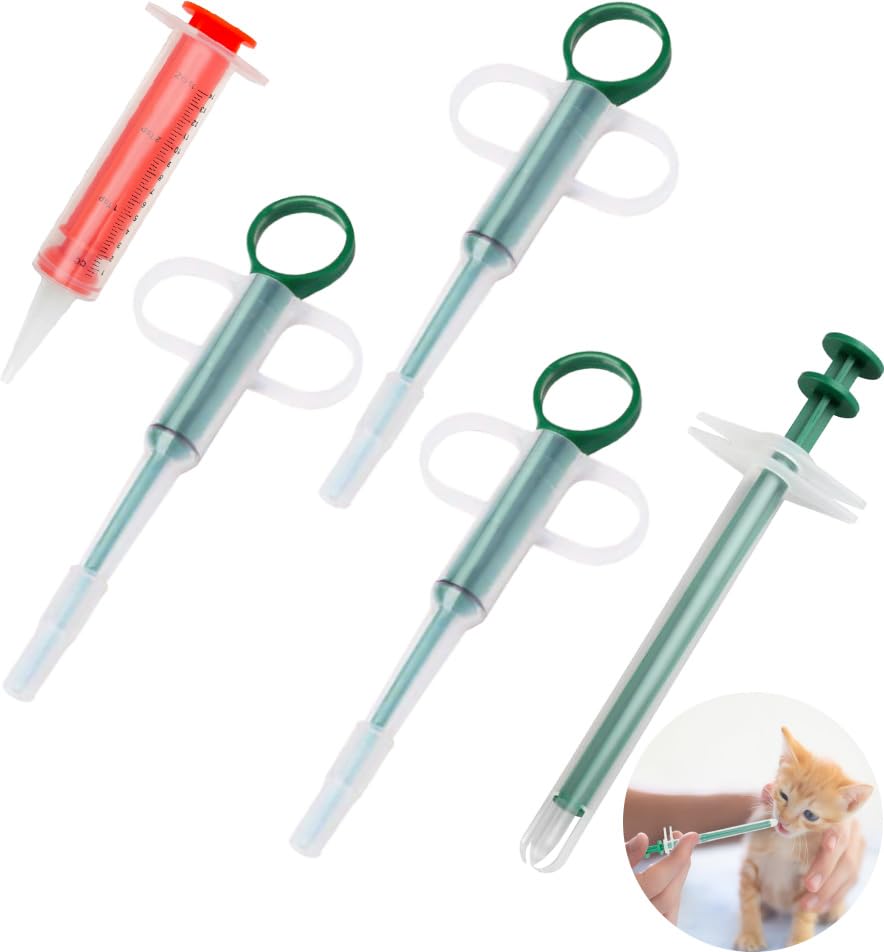 Naturahand jeringa para pastillas de gatos verde para administración suave