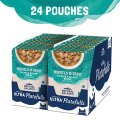 Natural Balance bolsitas de 24 unidades, 3oz cada una, fáciles de servir.