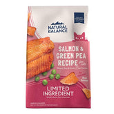 Natural Balance bolsa de 10 libras con salmón, proteína única para músculos fuertes.
