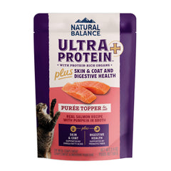 Natural Balance Ultra Protein Plus salmón real con puré de calabaza, sabor premium para gatos exigentes.