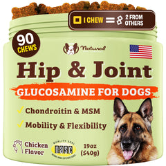 Natural Dog Company masticables cadera y articulación: apoyo a la movilidad diaria.