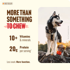 Natural Farm Bully Sticks 16 oz en empaque práctico, ideal para sesiones de juego y entrenamiento.