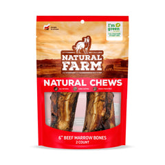 Natural Farm moelle de boeuf, os pour grands chiens, goût riche.