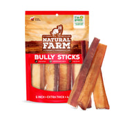 Natural Farm Palitos Jumbo de Res 6 pulgadas para mantener ocupado a tu perro