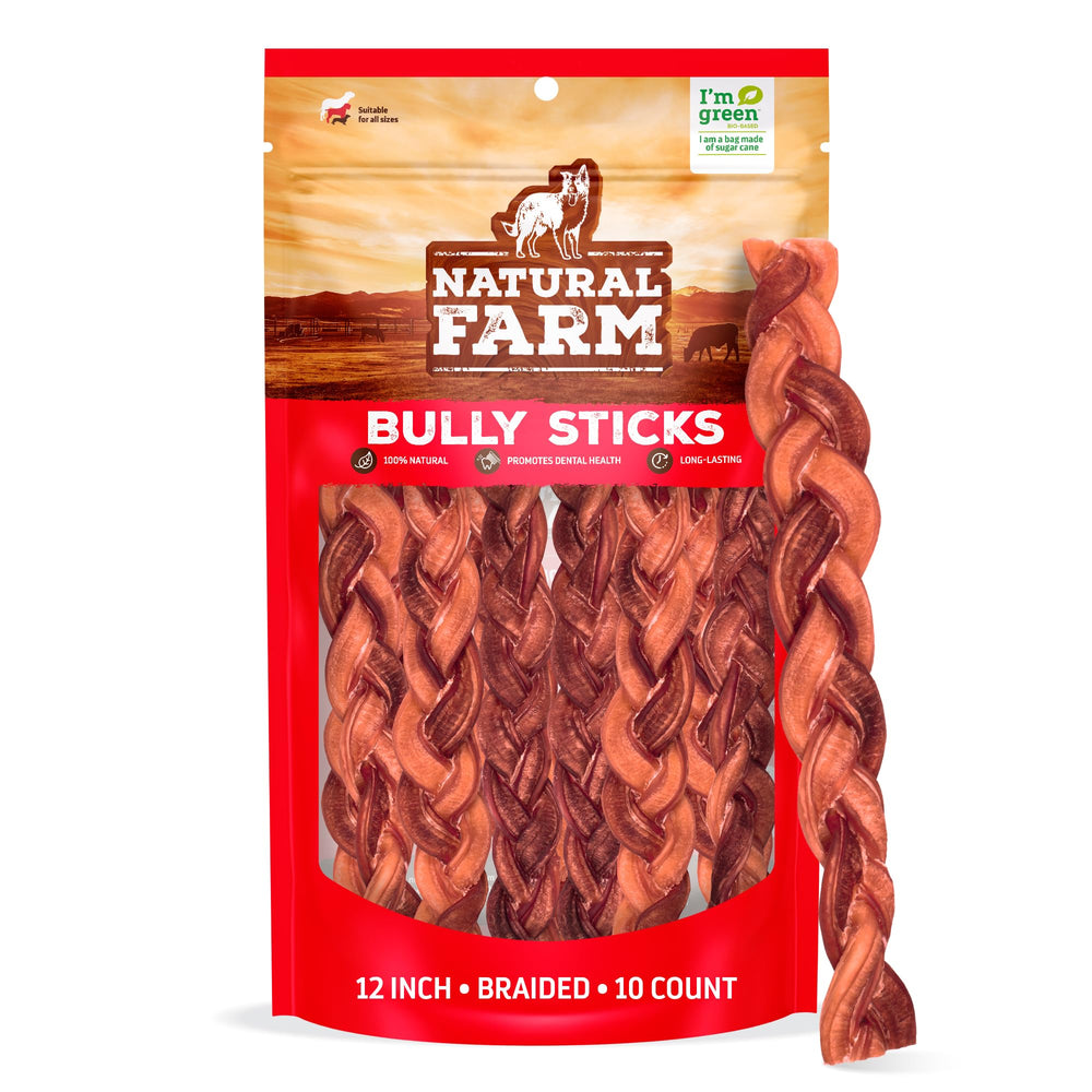Natural Farm palitos masticables sin olor de 12 pulgadas para perros activos