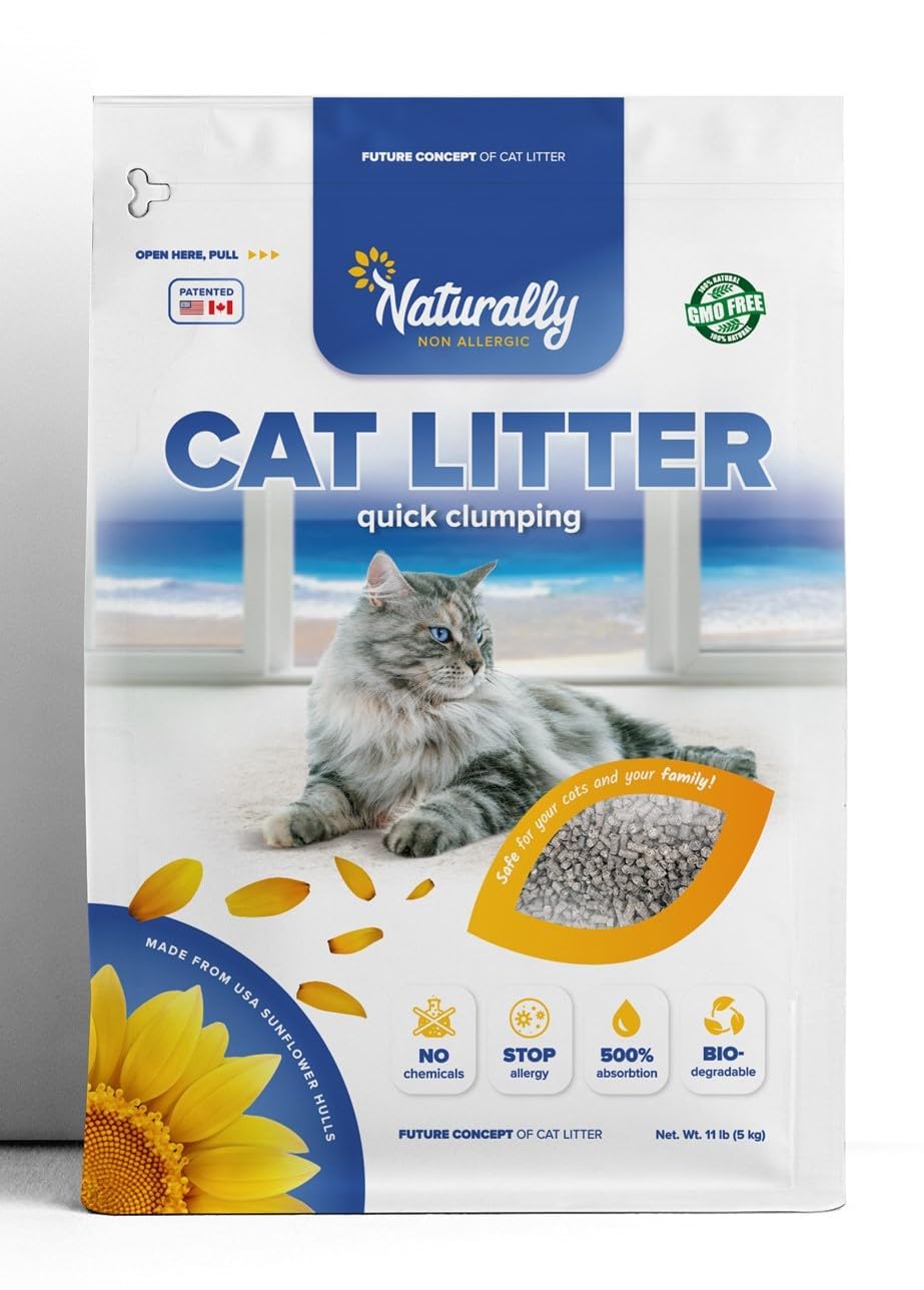 Naturally Non Allergic: bolsa de arena para gatos, opción natural y suave.