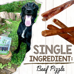 Nature Gnaws Steer Sticks, aroma suave, opción natural para perros.