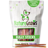 Nature Gnaws Super Skinny Bully Sticks for small dogs pack for long-lasting chewing
