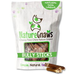 Nature Gnaws trozos bully para perros pequeños, ofrecen masticación prolongada.