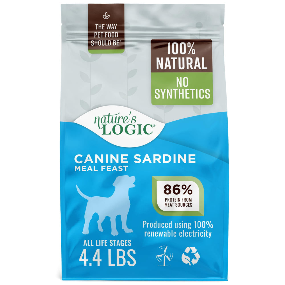 Nature's Logic alimento seco para perros con sardina, croqueta crujiente y sabrosa