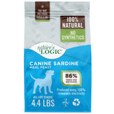 Nature's Logic alimento seco para perros con sardina, croqueta crujiente y sabrosa