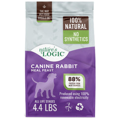 Nature's Logic harina de conejo, bolsa de alimento seco para perros