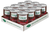 NATURE'S LOGIC lata-perro-ternera, comida natural sin granos para perros con estómago sensible.