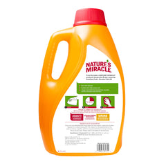Nature's Miracle olor naranja, aroma cítrico al aplicar para neutralizar olores de mascotas.