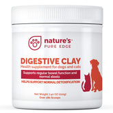 Nature's Pure Edge polvo-arcilla-digestivo para perros y gatos, apoyo digestivo suave