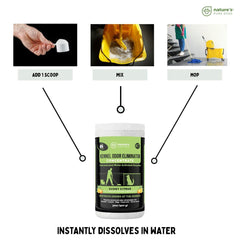 Nature's Pure Edge polvo enzimático aplicación con mopa para manchas
