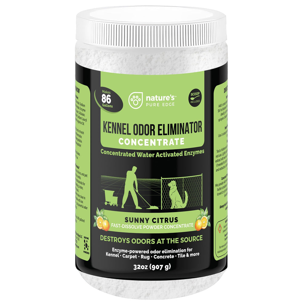 Nature's Pure Edge polvo enzimático, envase 32 oz, limpieza profesional de olores