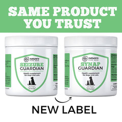 Etiqueta de Synap Guardian con ingredientes naturales para la relajación diaria.