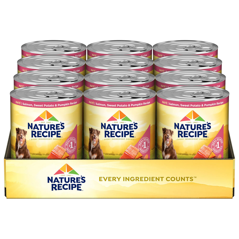 Pack Nature's Recipe: pack de 12 latas, almacenamiento práctico.