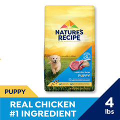 Nature's Recipe pollo real como ingrediente principal para cachorros
