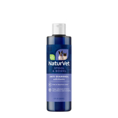 NaturVet Antidiarreico Líquido para Mascotas, botella de 8 oz para apoyar la digestión.
