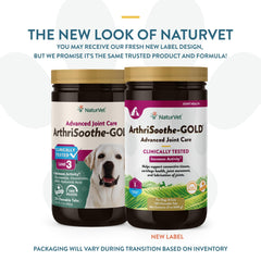 NaturVet ArthriSoothe-GOLD pastillas masticables, sabor natural para el manejo del dolor