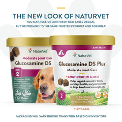 NaturVet Glucosamine DS Plus apoyo articular en perros y gatos para movilidad