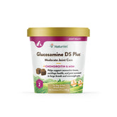 NaturVet Glucosamine DS Plus envase gomitas suaves para comodidad articular