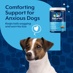 NaturVet Mezcla Botánica Calma Perro para equilibrio emocional diario.