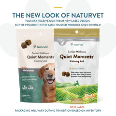 NaturVet Quiet Moments: detalle de gomita suave para apoyo nervioso y calmado.