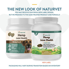 NaturVet Salud de Articulaciones con Cáñamo: masticables suaves para apoyo articular.
