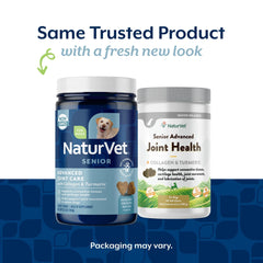 Primer plano de masticables suaves de NaturVet Senior Advanced Joint Health para perros