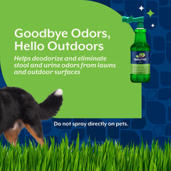 NaturVet Yard Odor Eliminator rociado en patio para ambiente fresco