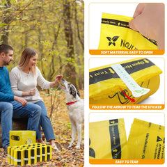 Natuural bolsa para perro, apertura fácil y bloqueo de olores.