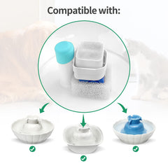 NautyPaws filtro carbón activado mejora pureza y claridad del agua.