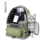 Transportín NAXYOO para gatos con ventanas burbuja claras para vigilar al felino durante el viaje.