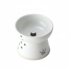 Necoichi tazon-elevado en ceramica para mayor comodidad al comer