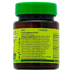 Etiqueta del producto Nekton-S con ingredientes clave
