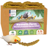 Nemeth Farms, paquete de ramo de mijo, opción natural para alimentar aves exóticas.