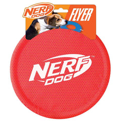 Nerf Dog Nylon Flyer, disco volador de 9 pulgadas, ideal para juego al aire libre.