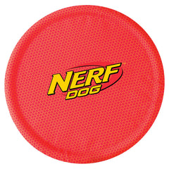 Nerf Dog Nylon Flyer rojo, facilita localizarlo durante el vuelo