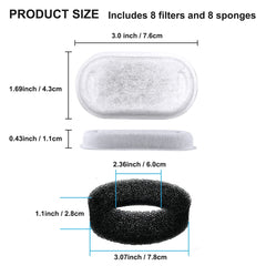 Dimensiones del filtro para fuente de 3,2 L en producto NeucomBBT.