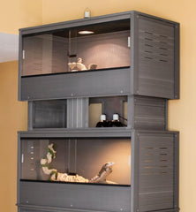 New Age Pet ECOFLEX Mojave Stacker, apilado doble para maximizar el espacio.