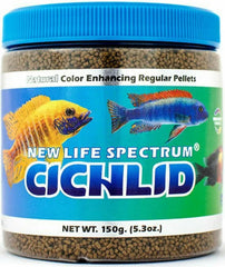 New Life Spectrum Naturox Series Fórmula Ciclidos, pellets 1 mm, nutrición de alta proteína para color y vitalidad.