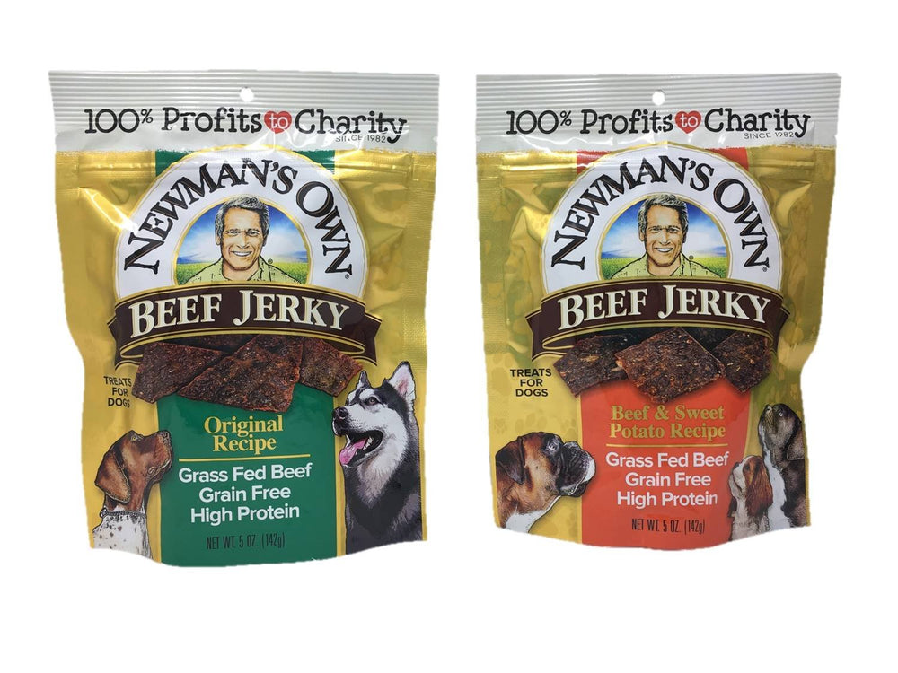 Newman's Own premios de carne deshidratada para perros, receta original, fácil de morder.