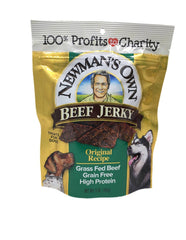 Conjunto doble de premios Newman's Own para perros, recetas variadas.