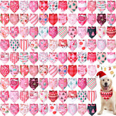 Newwiee bandanas para perros rosa San Valentín, ideal para looks festivos.