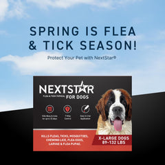 NEXTSTAR: aplicación tópica rápida para perros, acción en 15 minutos.