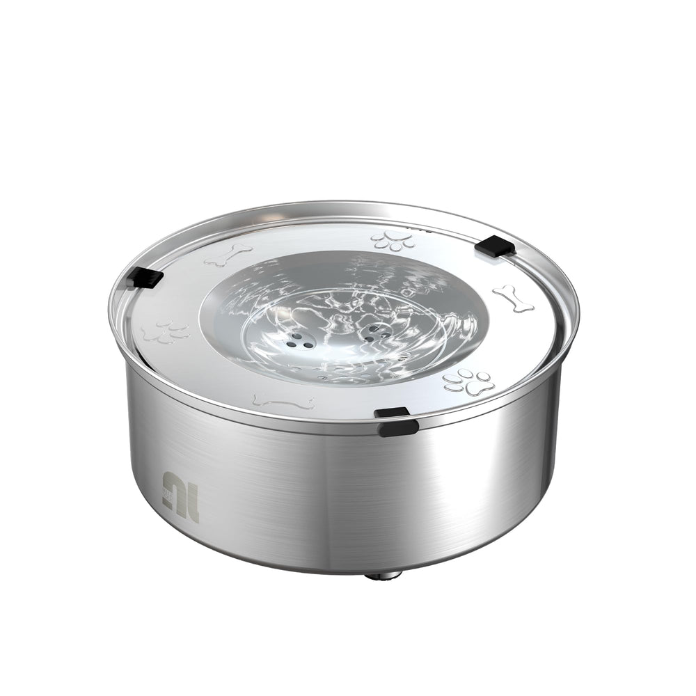 Bebedero Nicelock 1L sin derrames para perros, seguro y práctico.