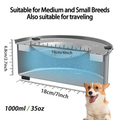 Nicelock bebedero de gran capacidad mantiene el agua disponible para tu perro.